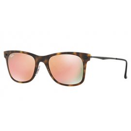 Ray Ban RB4210 Wayfarer Light Ray sunglasses – Tortoise; Gunmetal Frame / Copper Mirror Lens