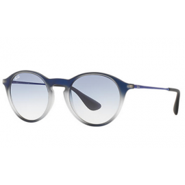 Ray Ban RB4243 Round sunglasses – Blue Frame / Light Blue Gradient Lens