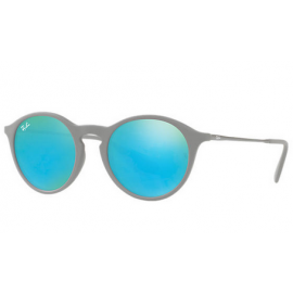Ray Ban RB4243 Round sunglasses – Grey; Gunmetal Frame / Green Mirror Lens