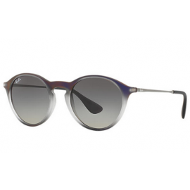Ray Ban RB4243 Round sunglasses – Violet; Gunmetal Frame / Grey Gradient Lens