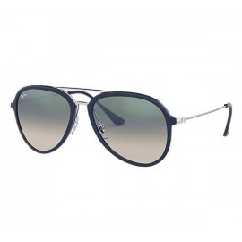 Ray Ban RB4298 sunglasses – Blue; Silver Frame / Green Gradient Lens
