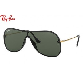 Ray Ban RB4311N sunglasses – Black; Gold Frame / Green Classic Lens