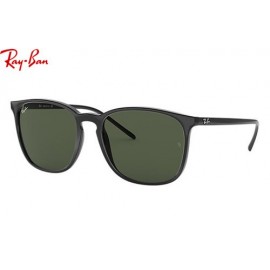Ray Ban RB4387 Highstreet Sunglasses – Black Frame / Green Classic Lens