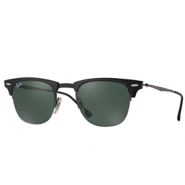 Ray Ban RB8056 Clubmaster Light Ray sunglasses – Black; Gunmetal Frame / Green Classic Lens