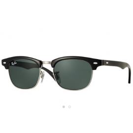 Ray Ban RJ9050S Clubmaster Junior sunglasses – Black Frame / Green Classic Lens