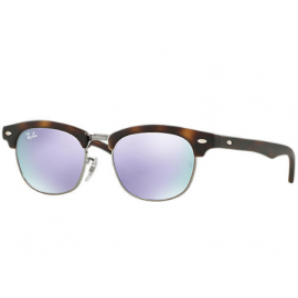 Ray Ban RJ9050S Clubmaster Junior sunglasses – Tortoise Frame / Lilac Mirror Lens