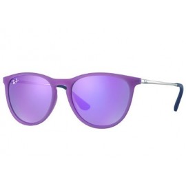 Ray Ban RJ9060S Erika Izzy sunglasses – Violet; Silver Frame / Violet Mirror Lens