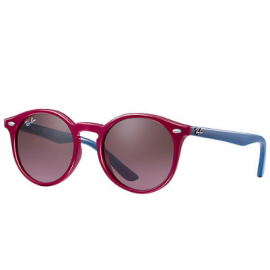 Ray Ban Round RJ9064S sunglasses – Purple-Reddish Frame / Violet/Brown Gradient Lens
