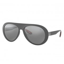 Ray Ban Scuderia Ferrari Collection RB4310M sunglasses – Grey Frame / Grey Mirror Lens