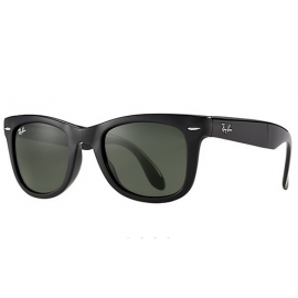 Ray Ban Wayfarer Folding Classic RB4105 sunglasses – Black Frame / Green Classic G-15 Lens