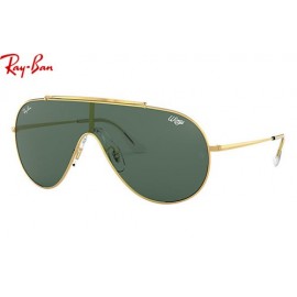 Ray Ban Wings RB3597 sunglasses – Gold Frame / Green Classic Lens