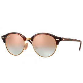 Ray Bans Clubround @Collection RB4246 sunglasses – Tortoise Frame / Copper Gradient Flash Lens