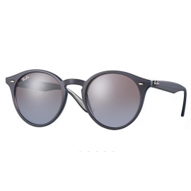 Ray Bans RB2180 Round sunglasses – Grey Frame / Brown/Violet Gradient Mirror Lens