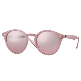 Ray Bans RB2180 Round sunglasses – Pink Frame / Silver/Pink Gradient Mirror Lens
