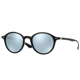 Ray Bans RB4237 Round Liteforce sunglasses – Black Frame / Silver Flash Lens