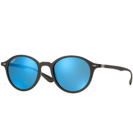 Ray Bans RB4237 Round Liteforce sunglasses – Grey Frame / Blue Flash Lens