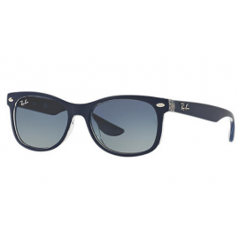 Ray Bans RB9052S New Wayfarer Junior sunglasses – Blue Frame / Blue Gradient Lens