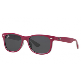 Ray Bans RB9052S New Wayfarer Junior sunglasses – Purple Frame / Grey Classic Lens