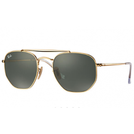 Ray Bans Round RB3648 Marshal sunglasses – Gold Frame / Green Classic G-15 Lens