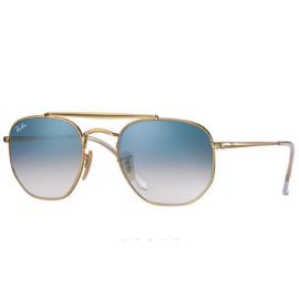 Ray Bans Round RB3648 Marshal sunglasses – Gold Frame / Light Blue Gradient Lens